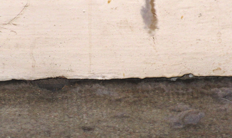 hole under
                              skirting board