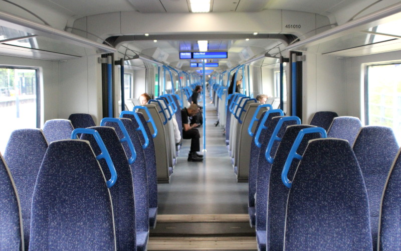 interior of
                              class 717 train