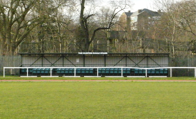 The
                                        Clinton Rhule memorial stand