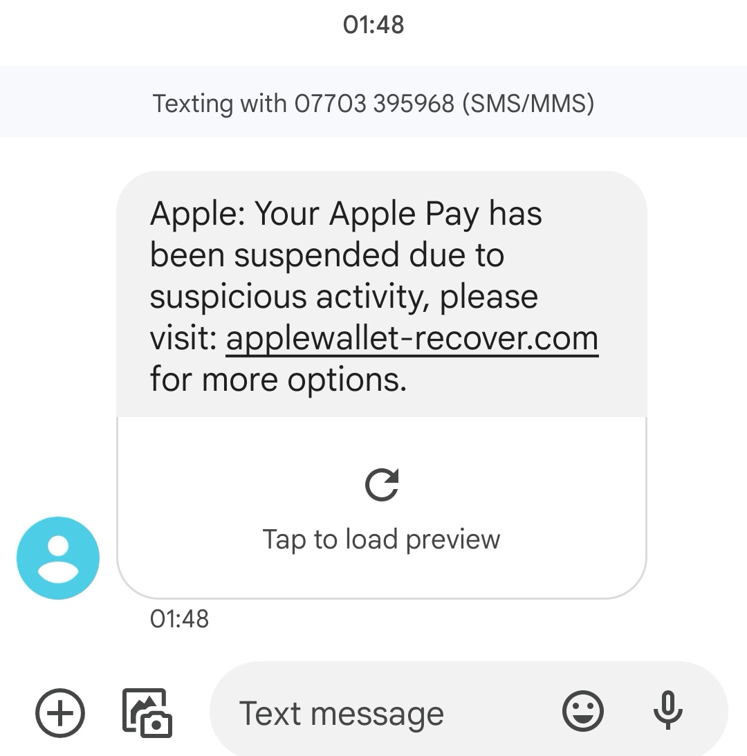 phishing attempt