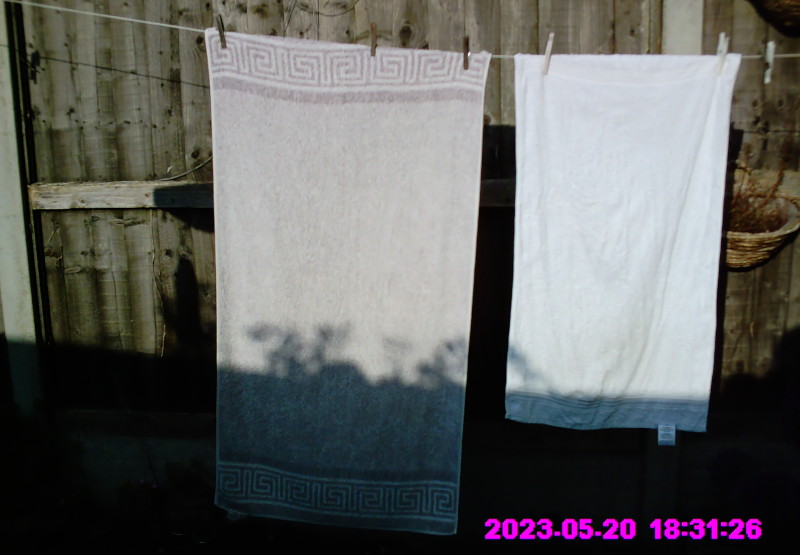 washing on the
                              washing line