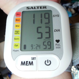 wrist blood pressure meter