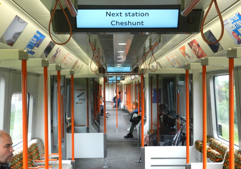 Interior of a
                              class 710 train