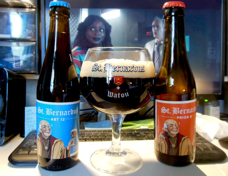 St Bernardus
                              beers and glass