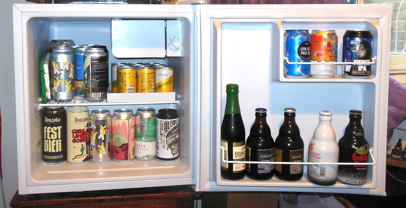 new fridge
                                  full of beers