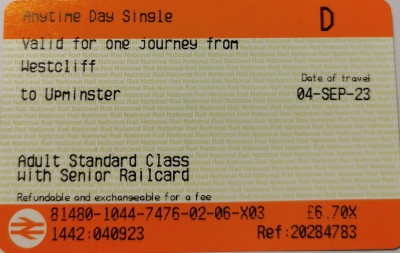 Ticket to the Freedon Pass
                                boundary
