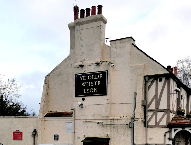 Ye Olde
                                  Whyte Lyon pub