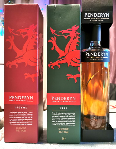 Three Welsh whiskies