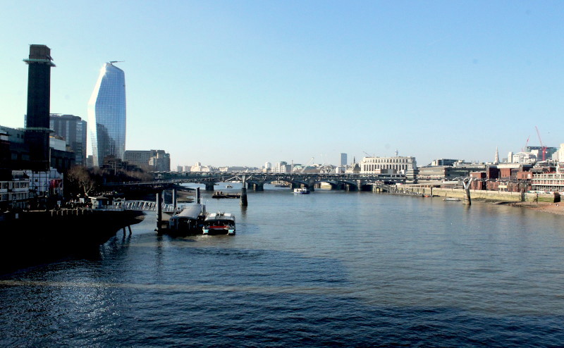 view from
                              Southwark Bridge