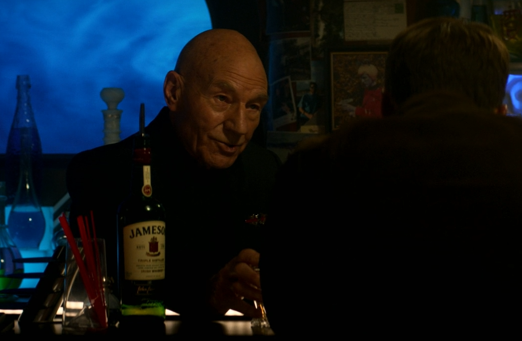 Picard drinks
                              Jamesons