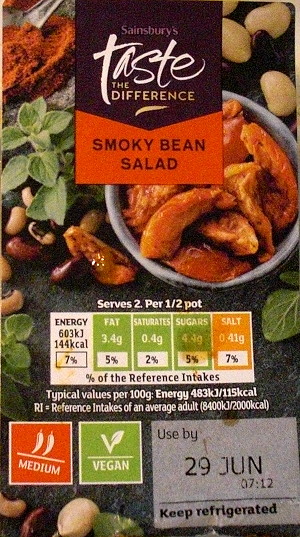 smoky bean salad