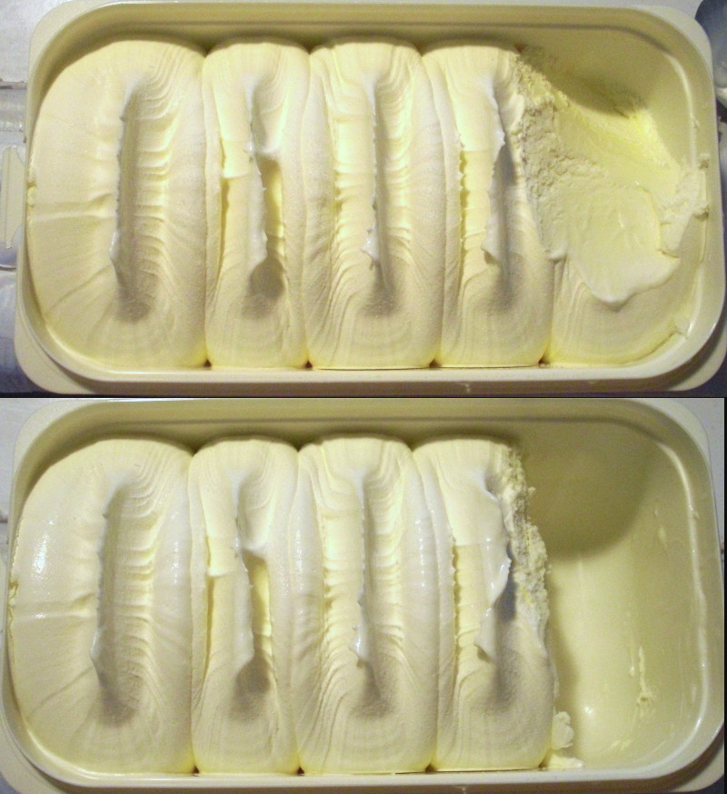 before and after
                                                  ice cream