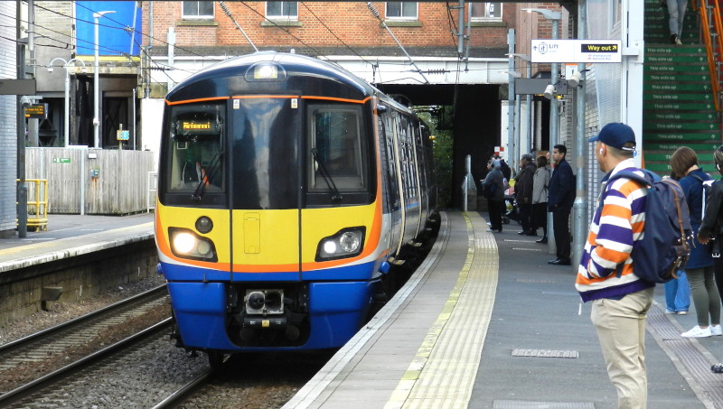 My train arriving
                                                at West Hampstead