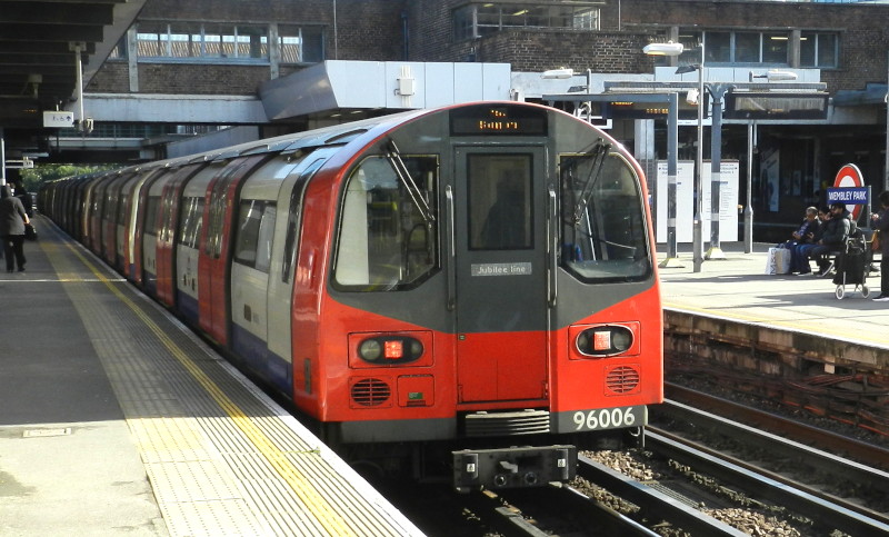 Jubilee line
                                                    train mostly in
                                                    shadow