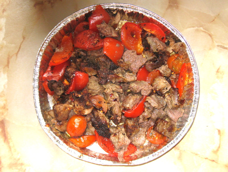 a
                                            sort of beef shish kebab