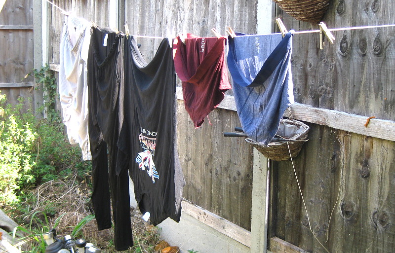 first lot of
                                                  laundry