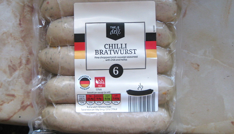 chilli bratwurst