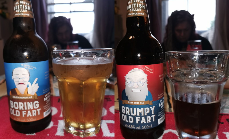 two grumpy beers