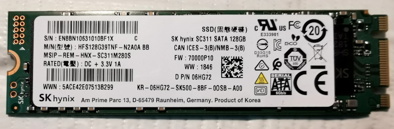 M2 format SSD