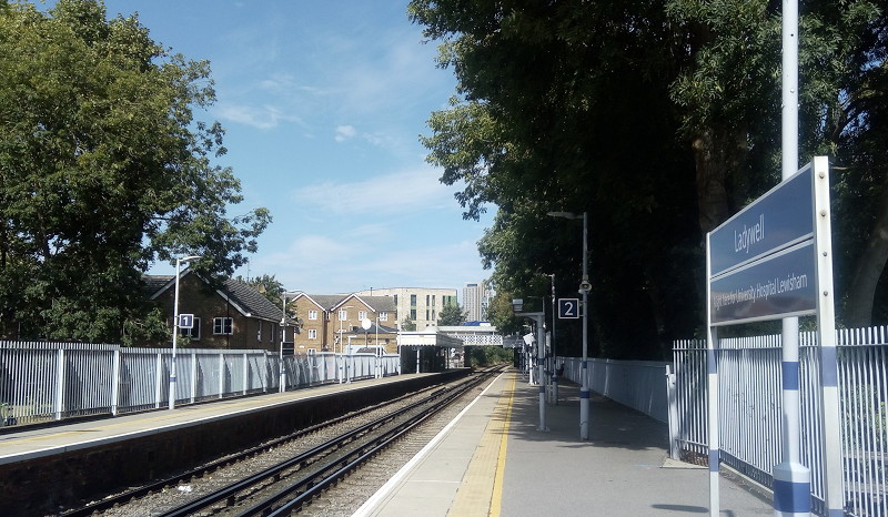 Ladywell station in the
                                          sunshine