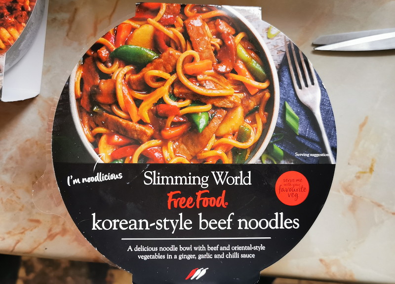 Korean style beef
                                          noodles