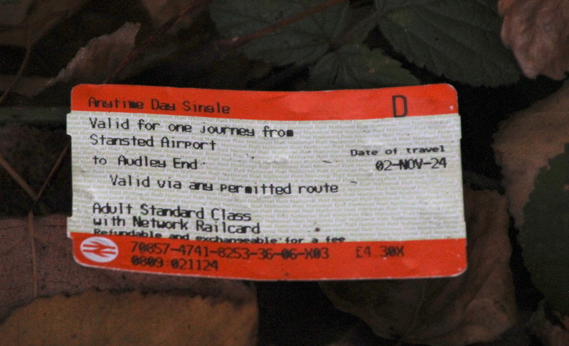 discarded rail
                                                ticket