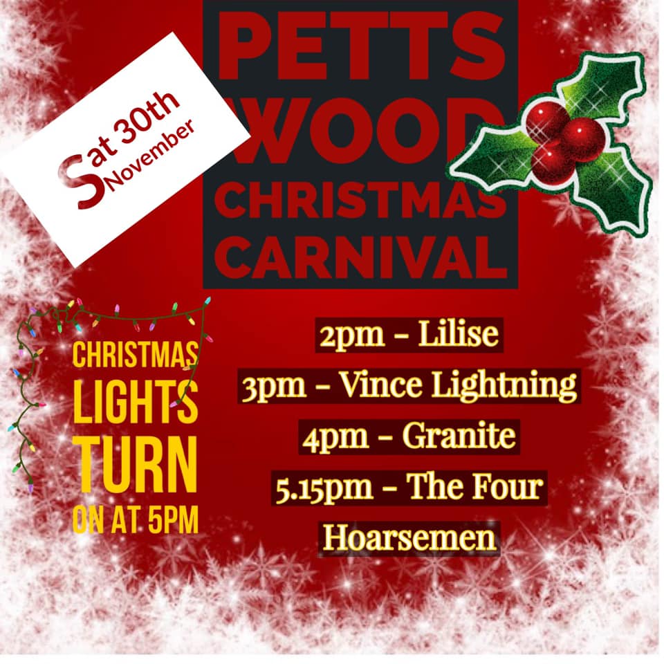 Petts Wood Xmas
                                              lights - live music stage