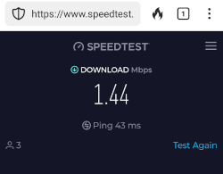 very poor speed