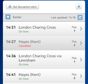 delayed trains