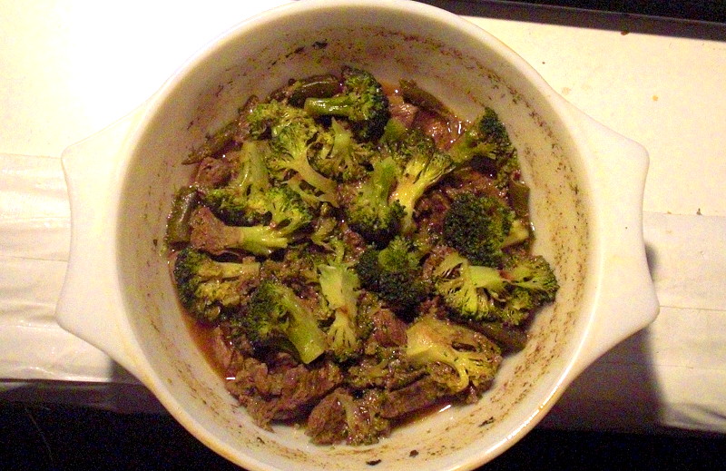 beef
                                          and broccoli