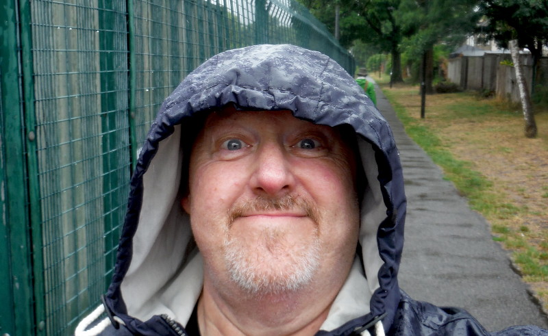 selfie in the rain
