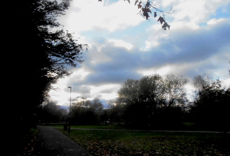 dark and
                                      snowy looking clouds