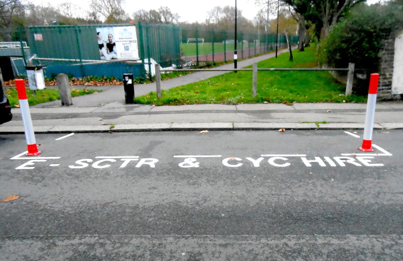 new
                                      electic bike and scooter parking
                                      place