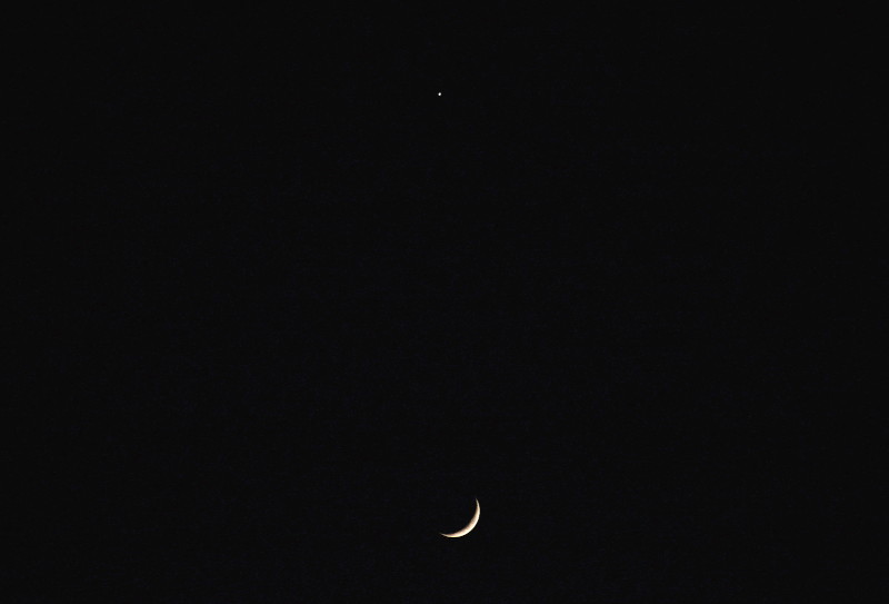 Moon
                                          and Venus