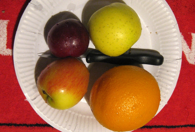 fruit for dinner