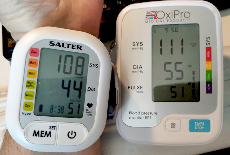 good, if
                                      maybe very slightly low, blood
                                      pressure
