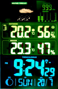the weather last night