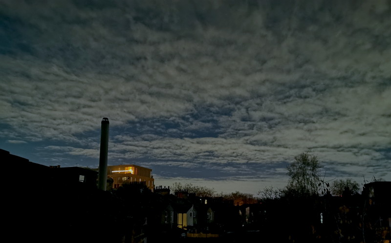 clouds
                                      at night