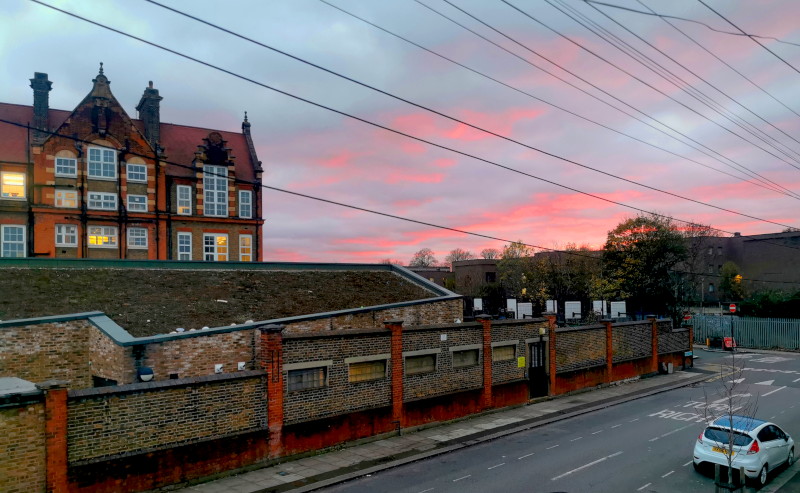 red sky
                                      at night