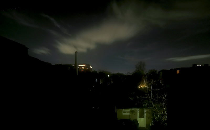 clear
                                      sky last night