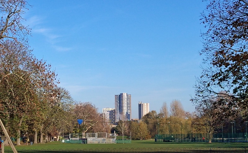 Lovely
                                      blue sky