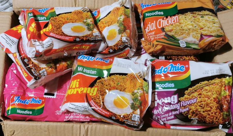 big box
                                      of instant noodles