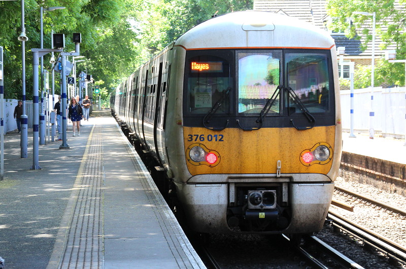 Train towards Hayes
                                            (Kent)
