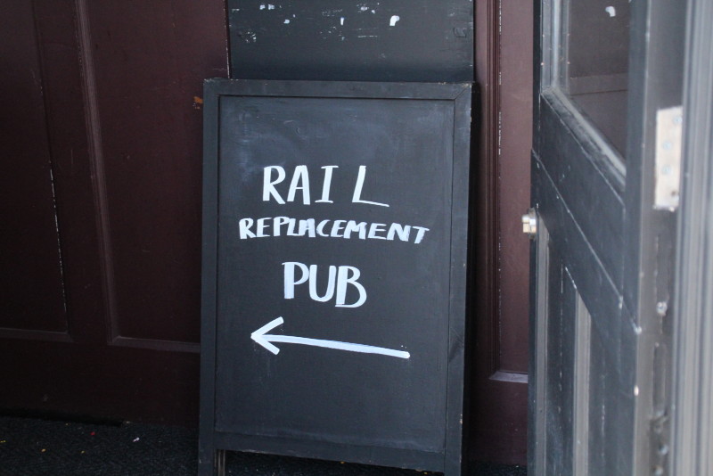 Rail
                                      replacement pub