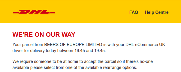 late delivery
