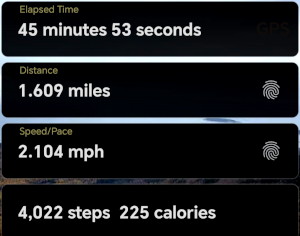 1.6 mile walk