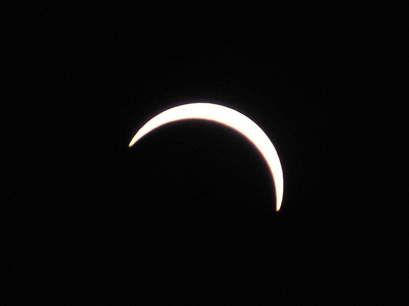 moon
                                          leaving the sun