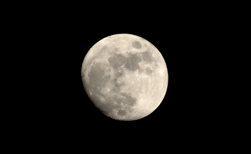 the moon last night