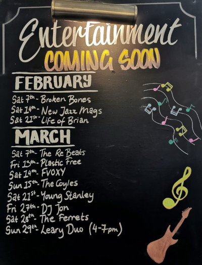 gig list at Bricklayers Arms
                                    (Beckenham)