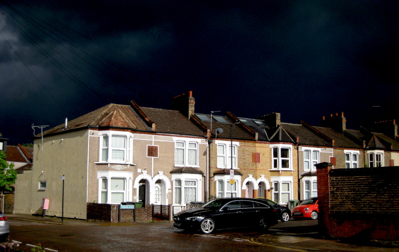 sunshine and black
                                          clouds